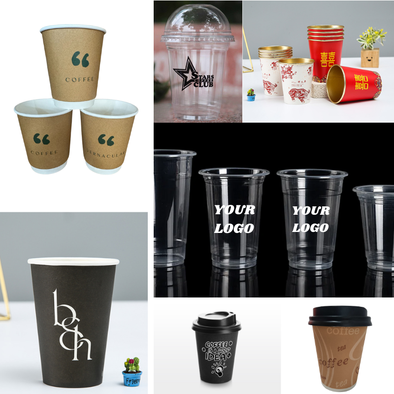 Custom-Printed Paper/PET/PP Cups – ECOSG.CO